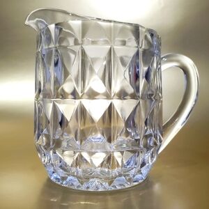 1940s "Windsor" 16oz Clear Pint Pitcher by Jeannette